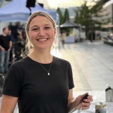Tabea bei der Arbeit