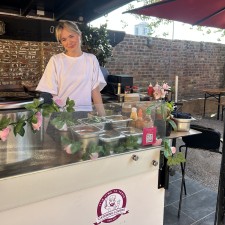 Theresa bei der Arbeit