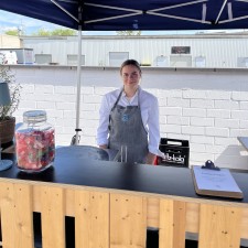 Franziska bei der Arbeit