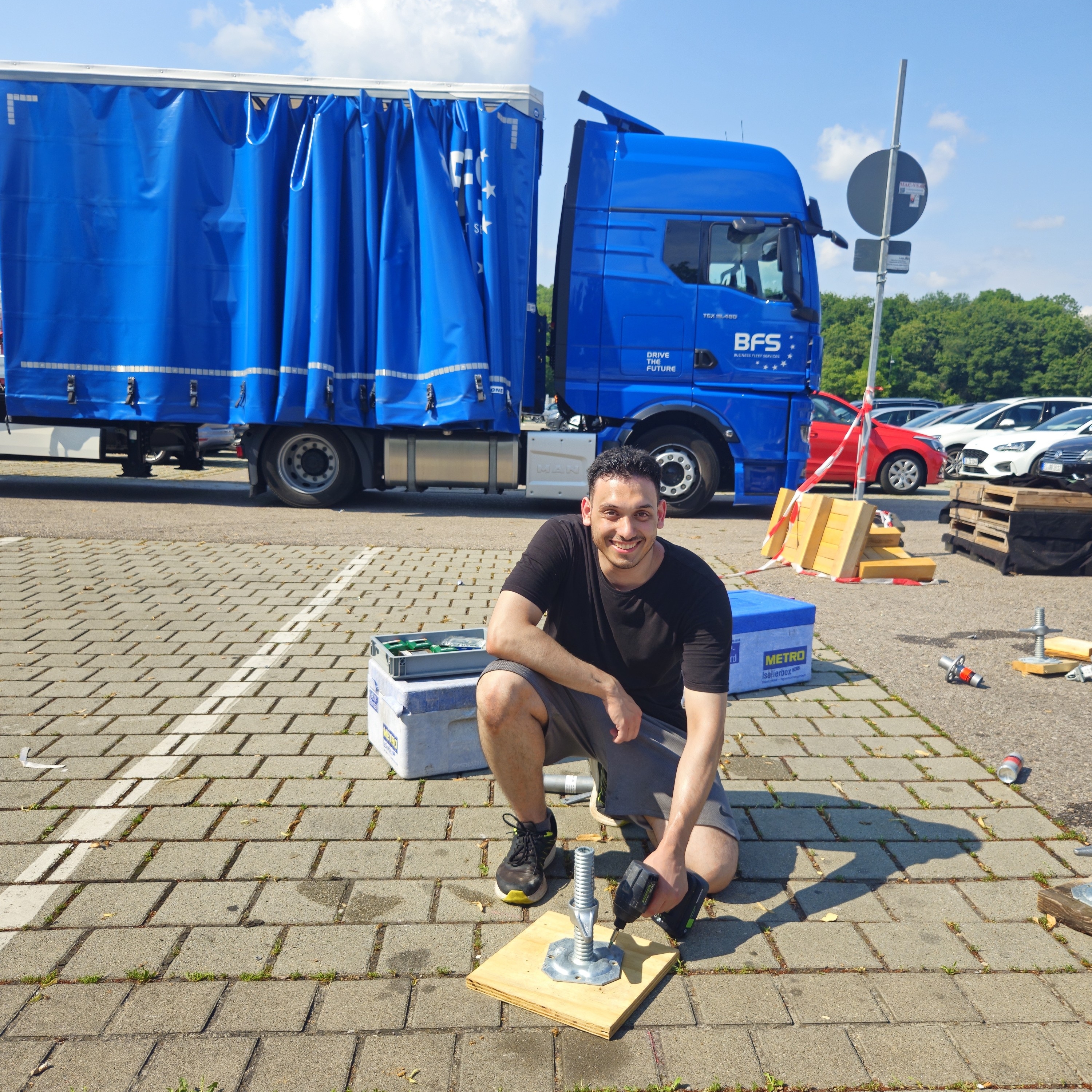 Mitarbeiter im Einsatz