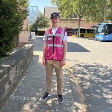 Julian bei der Arbeit
