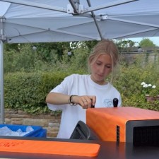 Marleen bei der Arbeit