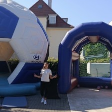 Caroline bei der Arbeit