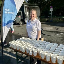 Henriette Sophie bei der Arbeit